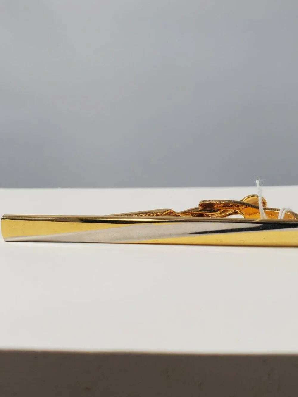 Gold-Tone & Silver-Tone Rectangular 3-Piece Cufflink and Tie Clip Set